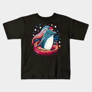 Patriotic Narwhal Kids T-Shirt